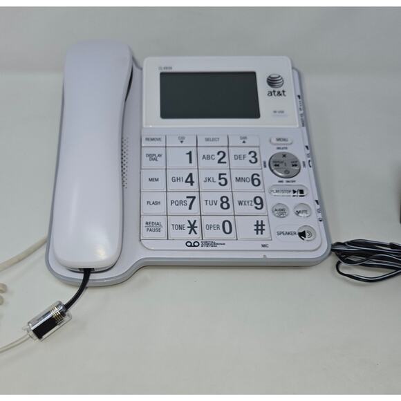 AT&T CL4939 5.8 GHz Single Line Corded Speakerphone Phone w/ Digital Answering - Picture 7 of 16